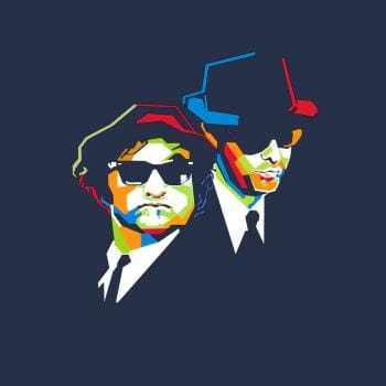 Blues Brothers Cubism Hoodie
