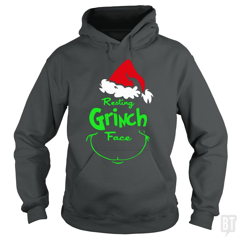 Resting Grinch Face Hoodie