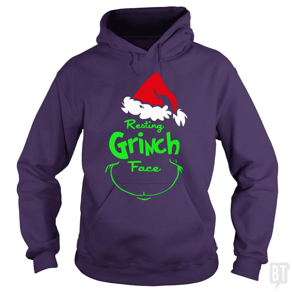 Resting Grinch Face Hoodie