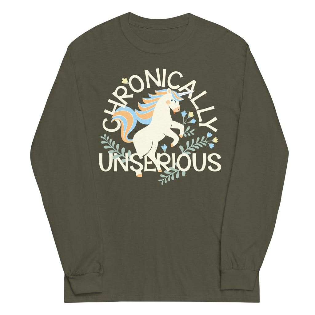 Chronically Unserious Unisex Long Sleeve Tee