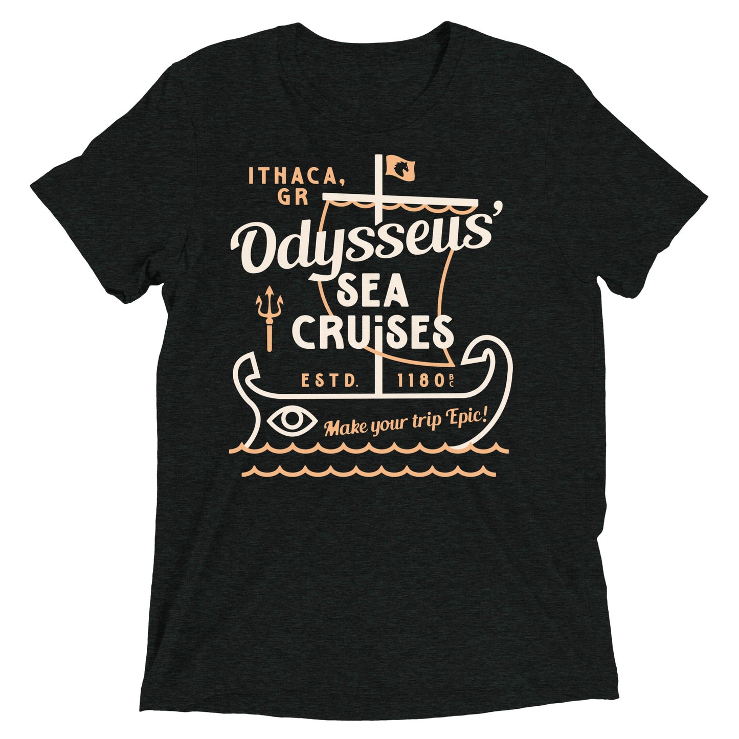 Odysseus Sea Cruises Men's Tri-Blend Tee