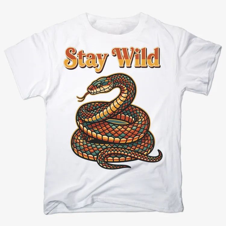 Stay Wild Snake Graphic Tee