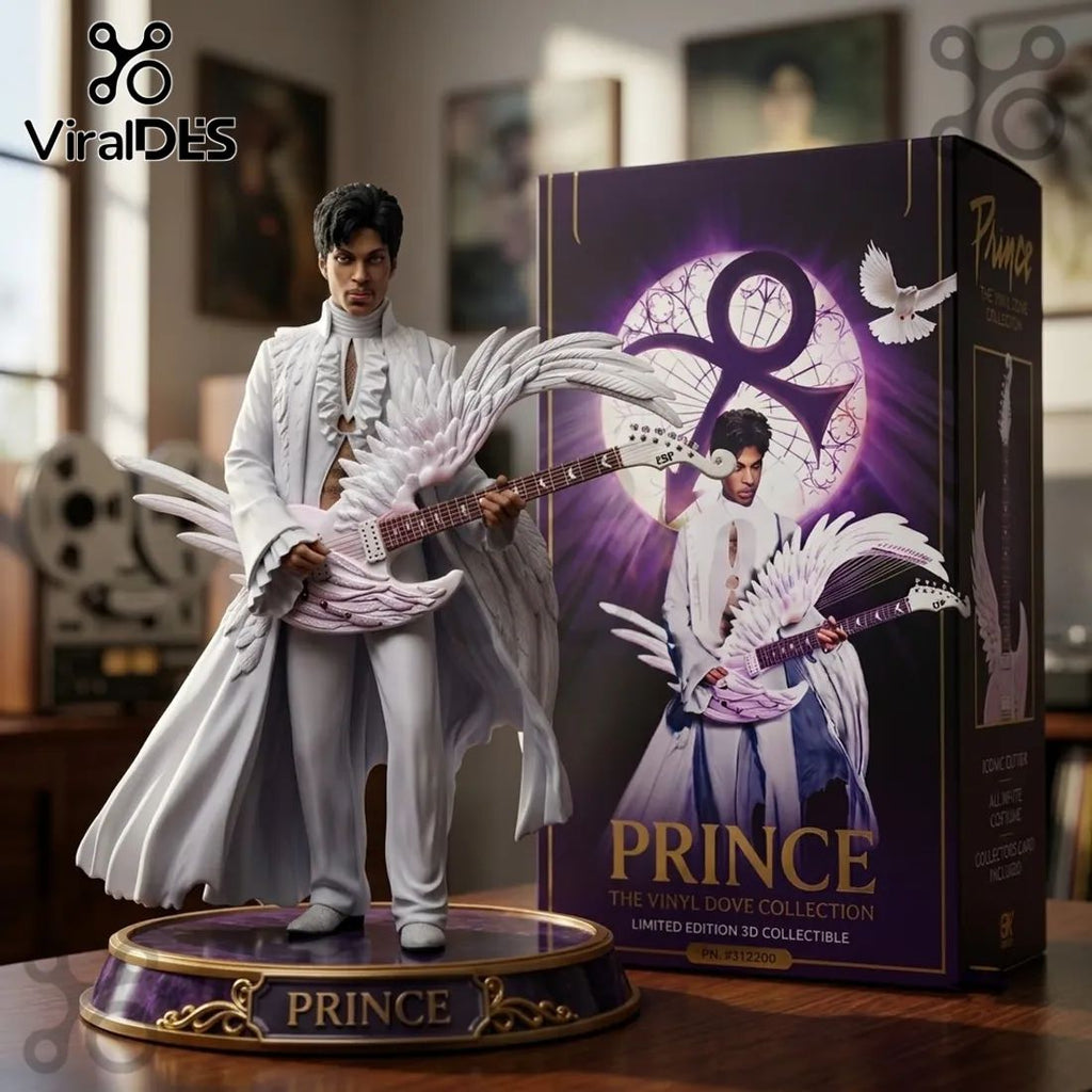 Prince The Vinyl Dove Collection White Resin Statue