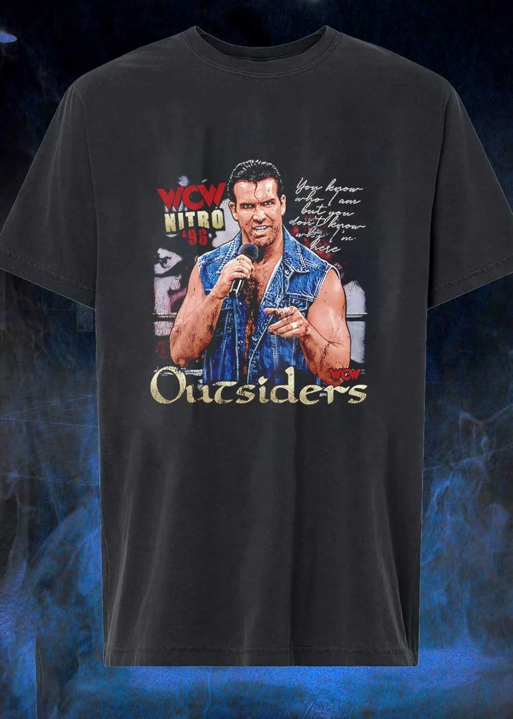 Wcw Nitro 96 Scott Hall Holding Microphone Know Am Know Why Am Here Outsiders (1)