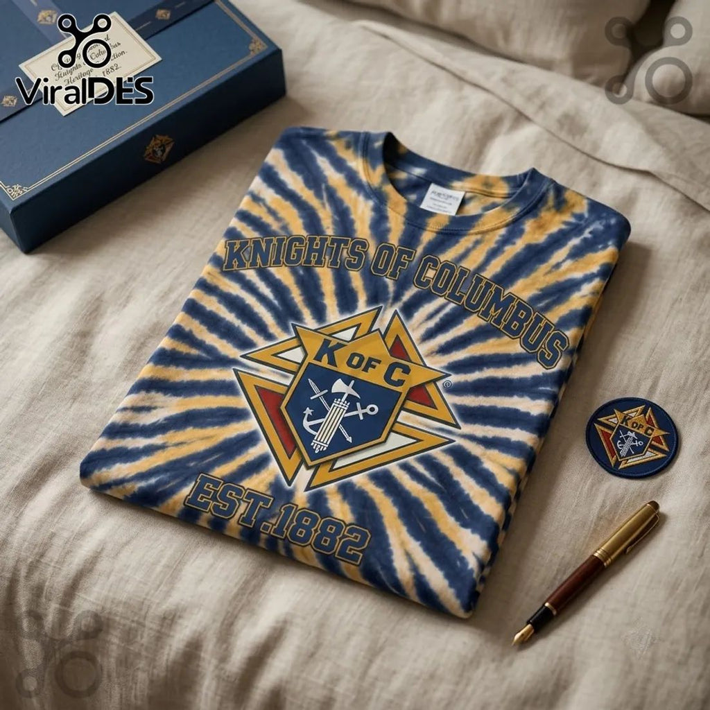 Knights of Columbus EST1882 Tie Dye T-Shirt