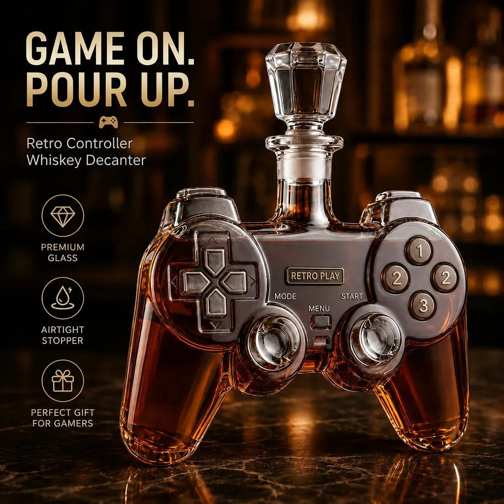 Retro Gaming Controller Whiskey Botlte