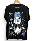 Rem Re Zero Re Zero Ram Subaru Japanese Black Tee Unisex T-shirt, Sweatshirt, Hoodie (1)