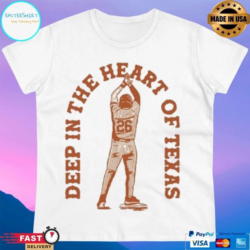 Deep In The Heart Of Texas Baseball Player Shirt