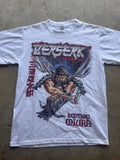 Guts Berserk Anime 90s Retro White Tee Tee Unisex T-shirt, Sweatshirt, Hoodie (1)