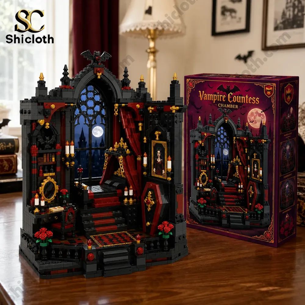 Crimson Moon Vampire Countess Chamber Building Brick Set