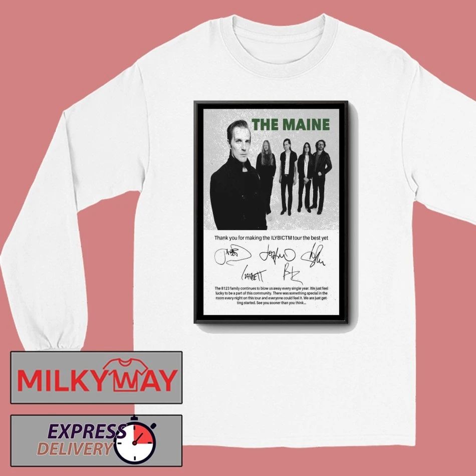 Poster 2026 Signed The Maine Tour ILYBICTM New shirt