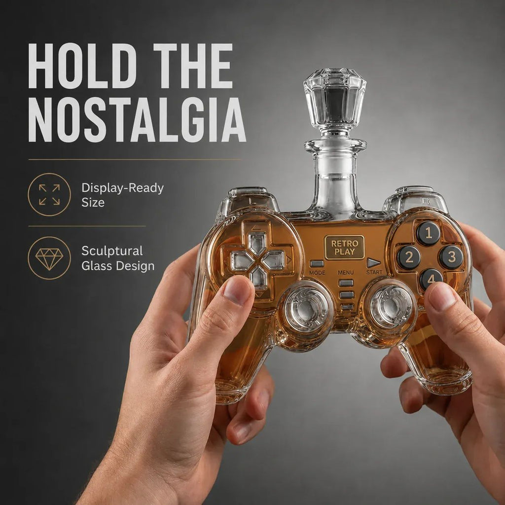 Retro Gaming Controller Whiskey Botlte