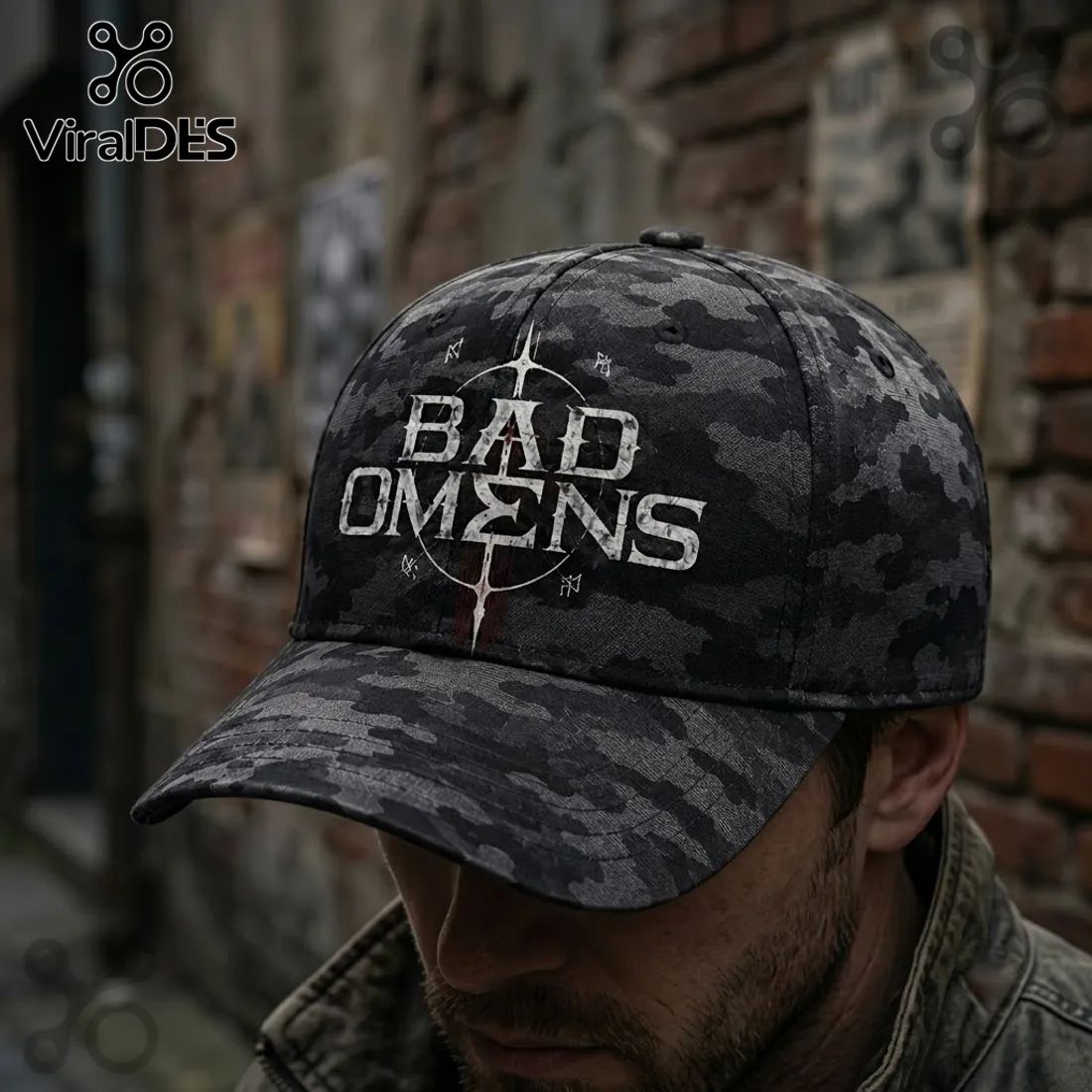 Bad Omens Dark Omen Camo Baseball Cap