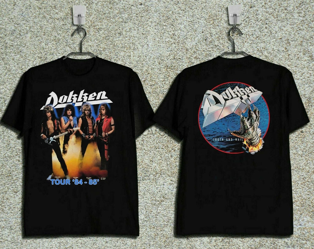 Dokken Tooth Nail 1984 85 Tour Concert Gildan Reprint Tee (1)
