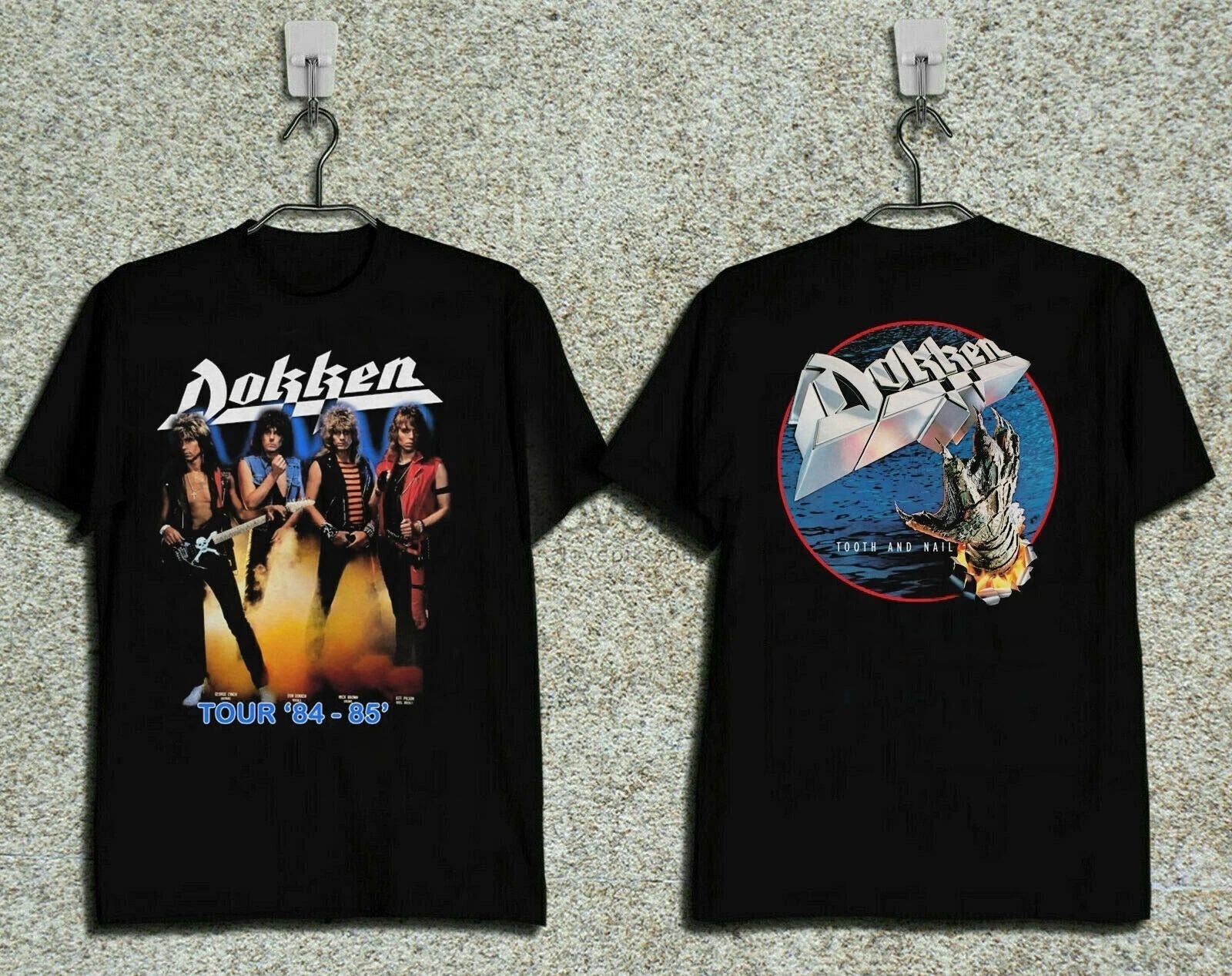 Dokken Tooth Nail 1984 85 Tour Concert Gildan Reprint Tee (1)