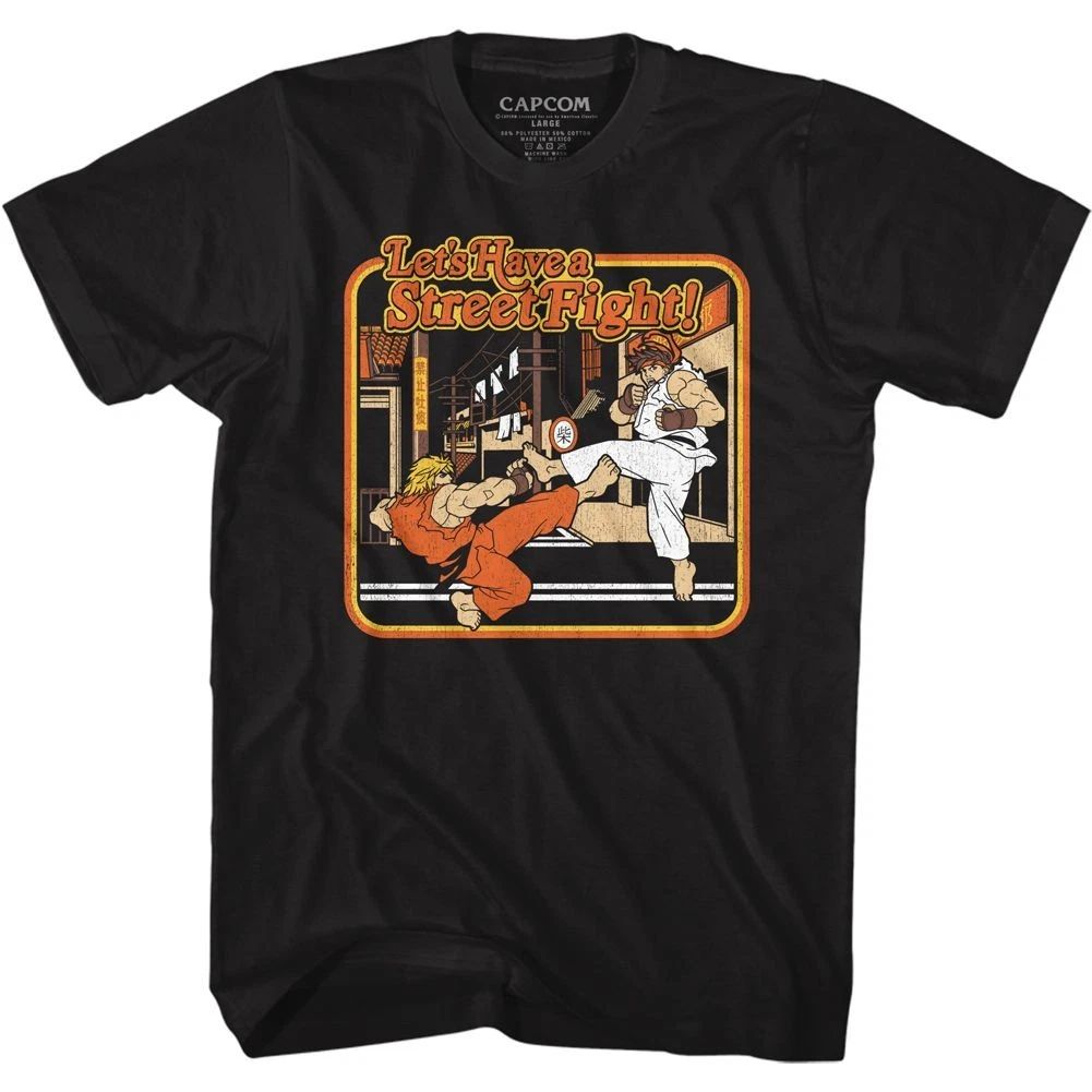 Street Fighter Storybook Style Black Gaming Shirt Unisex T-shirt, Sweatshirt, Hoodie, Long Sleeve Tee (Image 1)