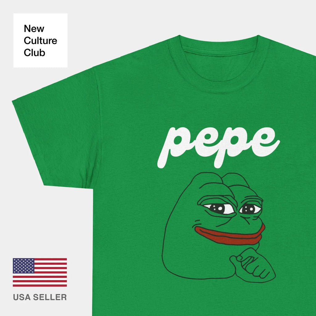 Pepe Meme Coin Crypto Gaming Bull Run T Shirt Tee Clothing Street Large Hype Unisex T-shirt, Sweatshirt,... (Image 1)