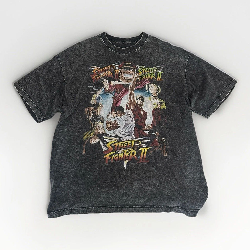 Street Fighter Vintage Style T-Shirt Size XL Video Game Promo Unisex T-shirt, Sweatshirt, Hoodie, Long Sleeve Tee (Image 1)