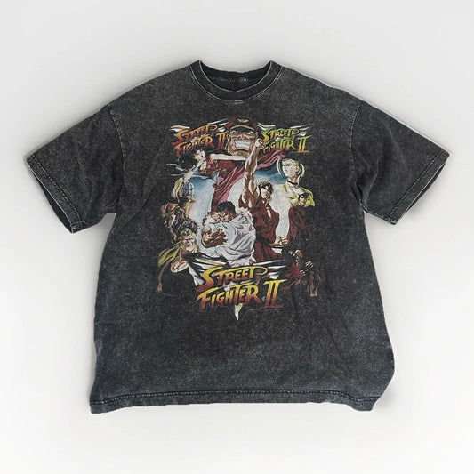 Street Fighter Vintage Style T-Shirt Size XL Video Game Promo Unisex T-shirt, Sweatshirt, Hoodie, Long Sleeve Tee