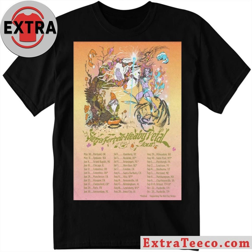 Sierra Ferrell 2026 Heavy Petal Concert Poster Tee Unisex T-shirt, Sweatshirt, Hoodie (1)