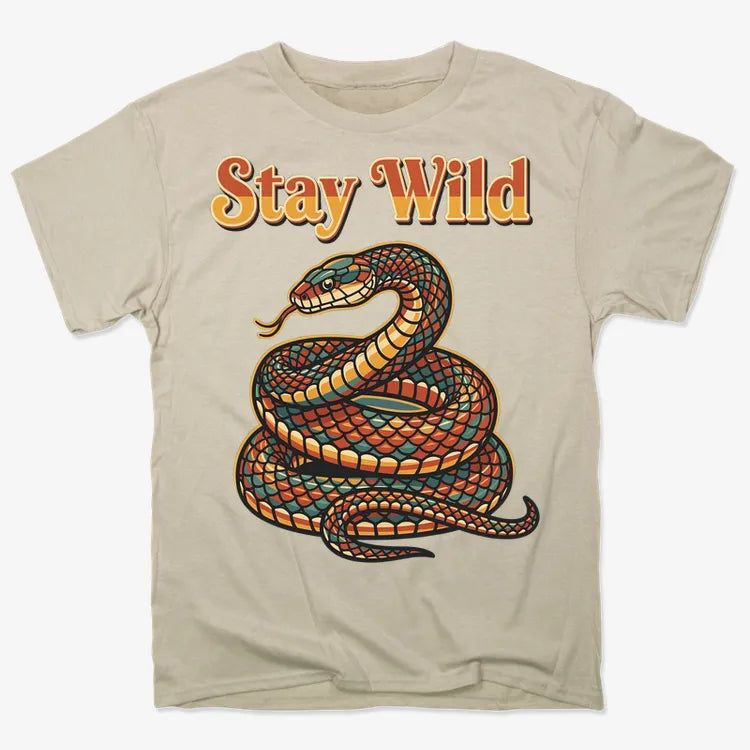 Stay Wild Snake Graphic Tee