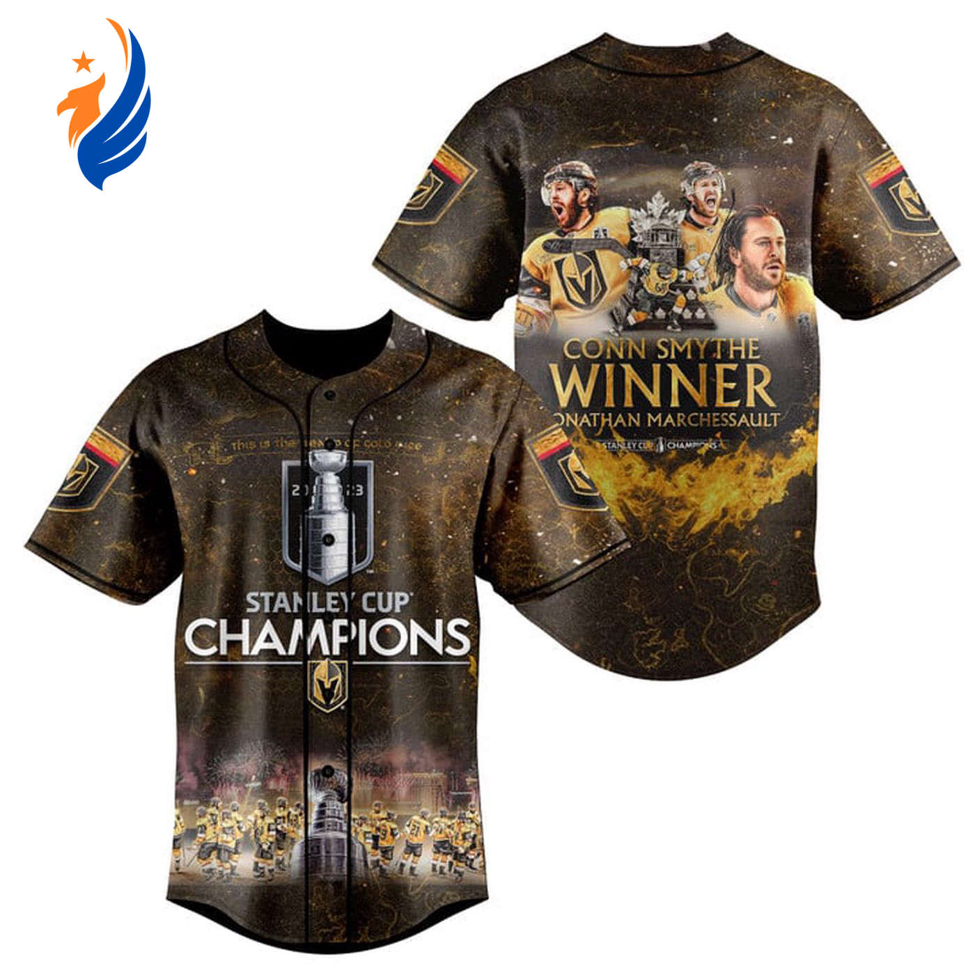 Vegas Golden Knights Conn Smythe Trophy Winner Jonathan Marchessault Baseball Jersey - Bafud
