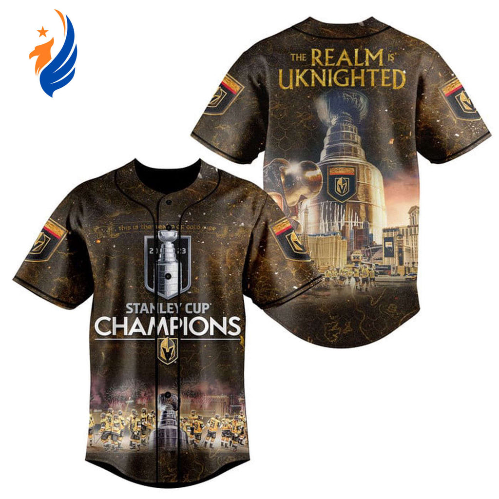 Vegas Golden Knights The REALM Is UKNIGHTED Baseball Jersey - Bafud