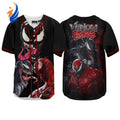 Get Your Venom Carnage Black and Red Baseball Jersey - Stylish Durable and Comfortable! - Bafud
