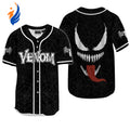 Strike a Web of Style with Venom Spider Baseball Jersey - Trendy Comfortable & Durable Sportswear - Bafud