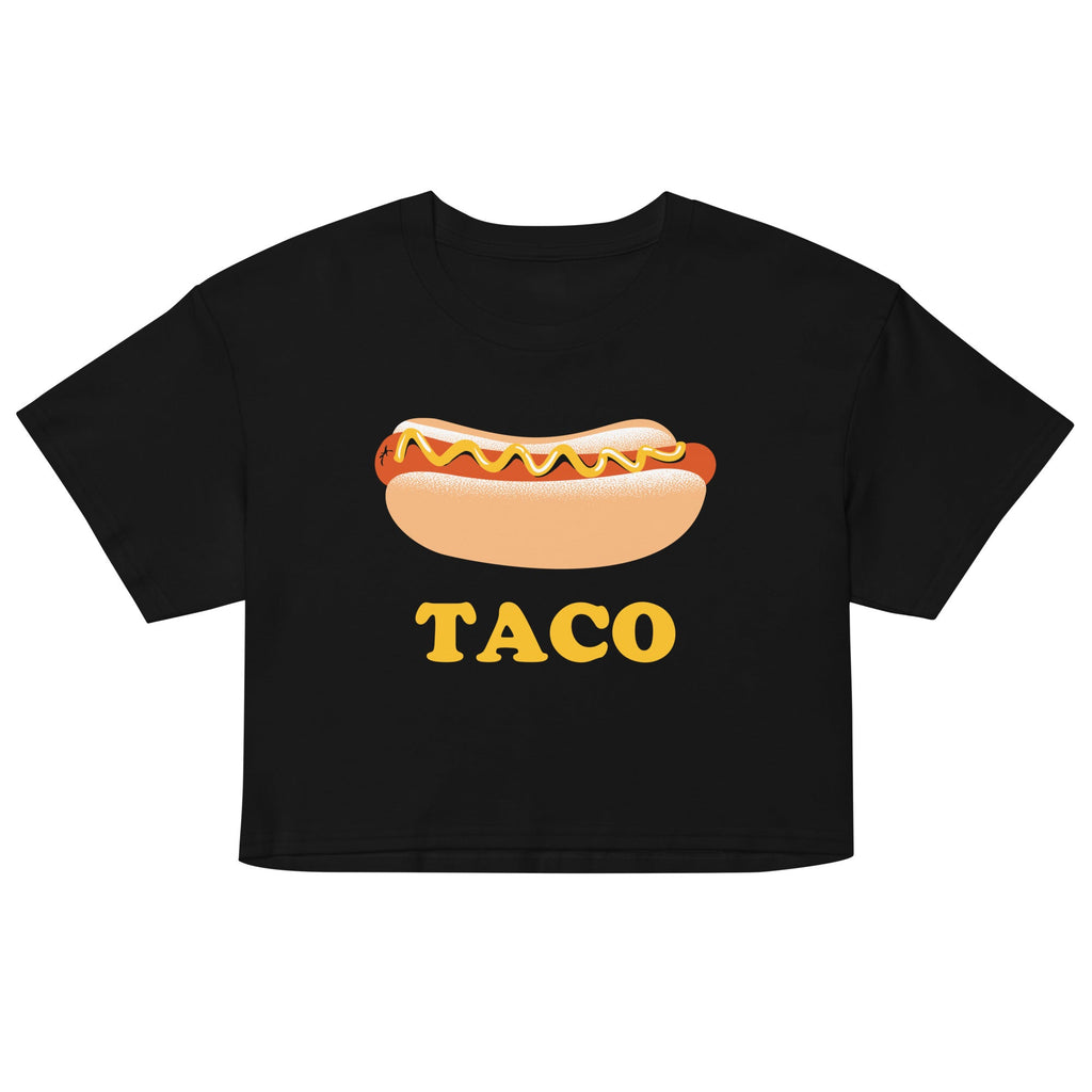 Hotdog Taco Women's Crop Tee