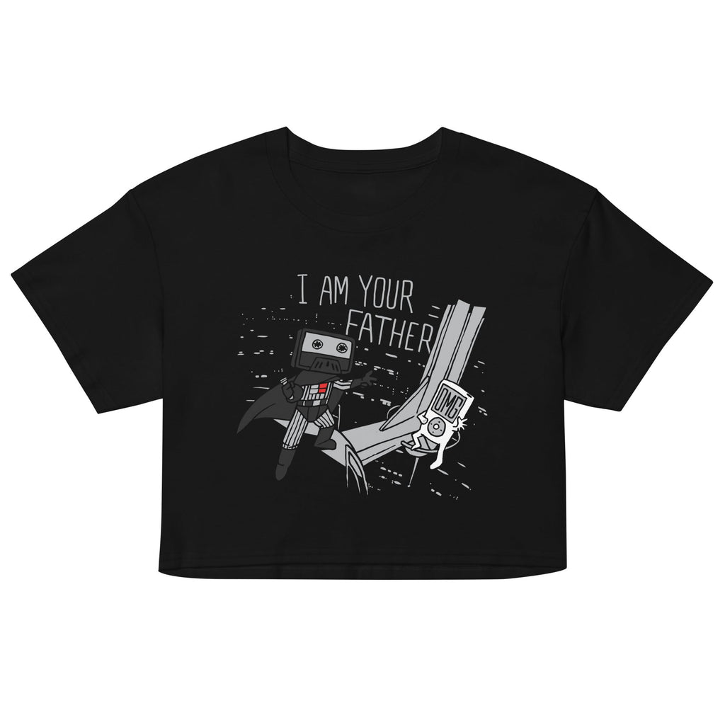 I Am Your Father Cassette Women's Crop Tee