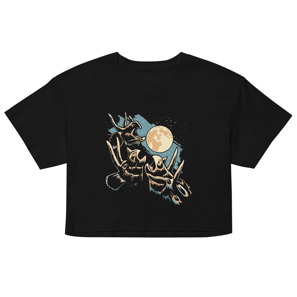 3 Tri Moon Women's Crop Tee
