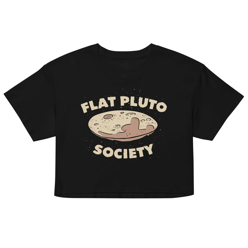 Flat Pluto Society Women's Crop Tee