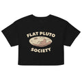 Flat Pluto Society Women's Crop Tee