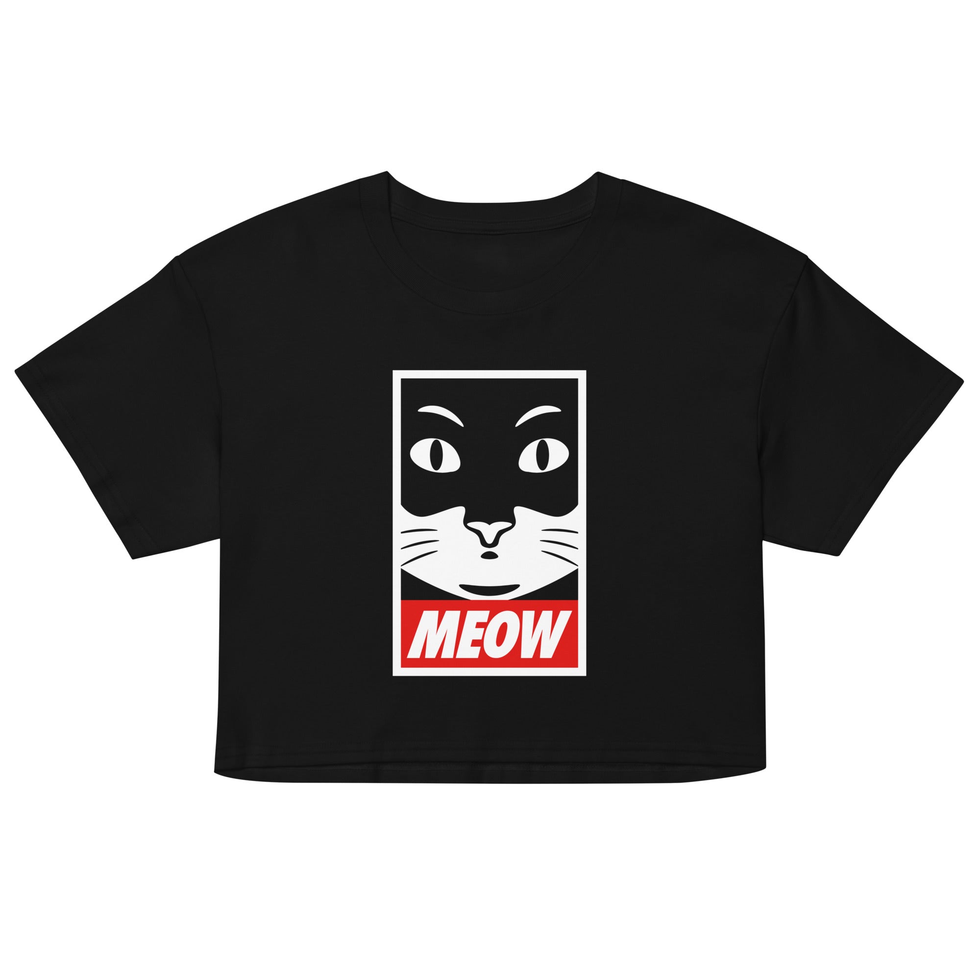Meow Women's Crop Tee
