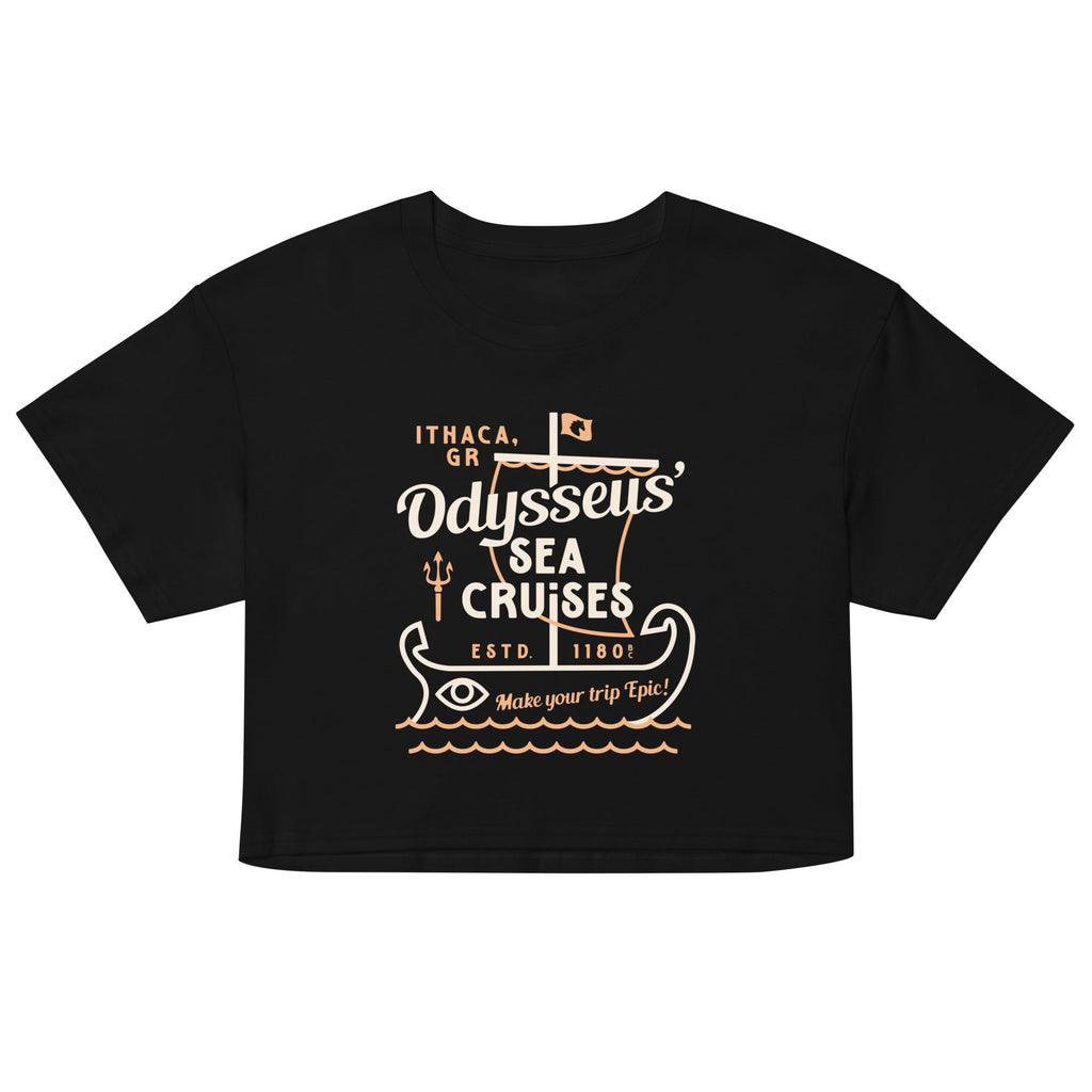 Odysseus Sea Cruises Women's Crop Tee