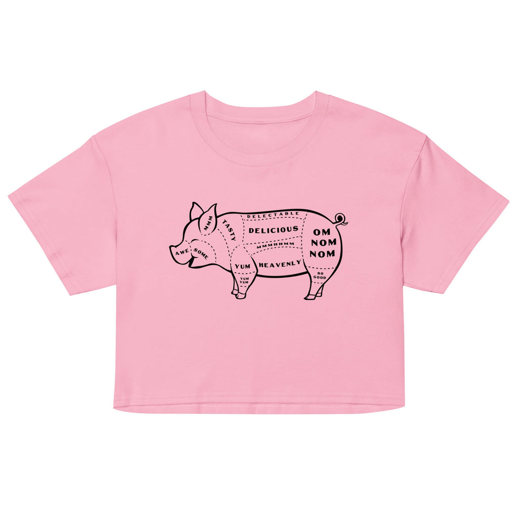 Tasty Pig Cuts Women's Crop Tee