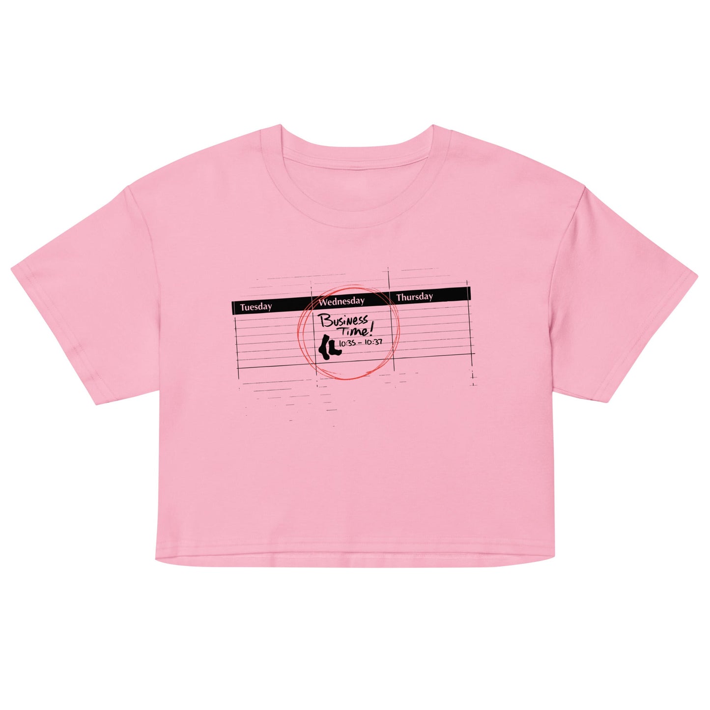 It's Business Time Women's Crop Tee