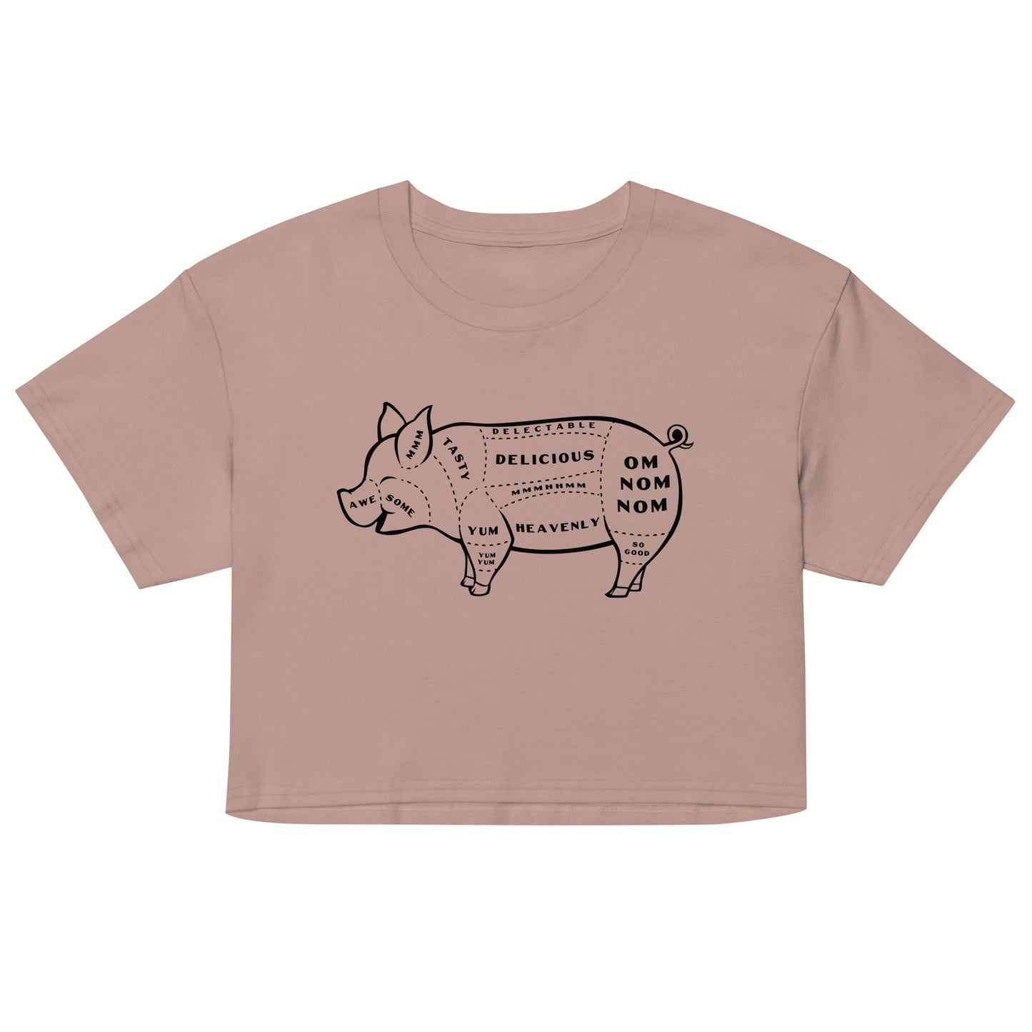 Tasty Pig Cuts Women's Crop Tee