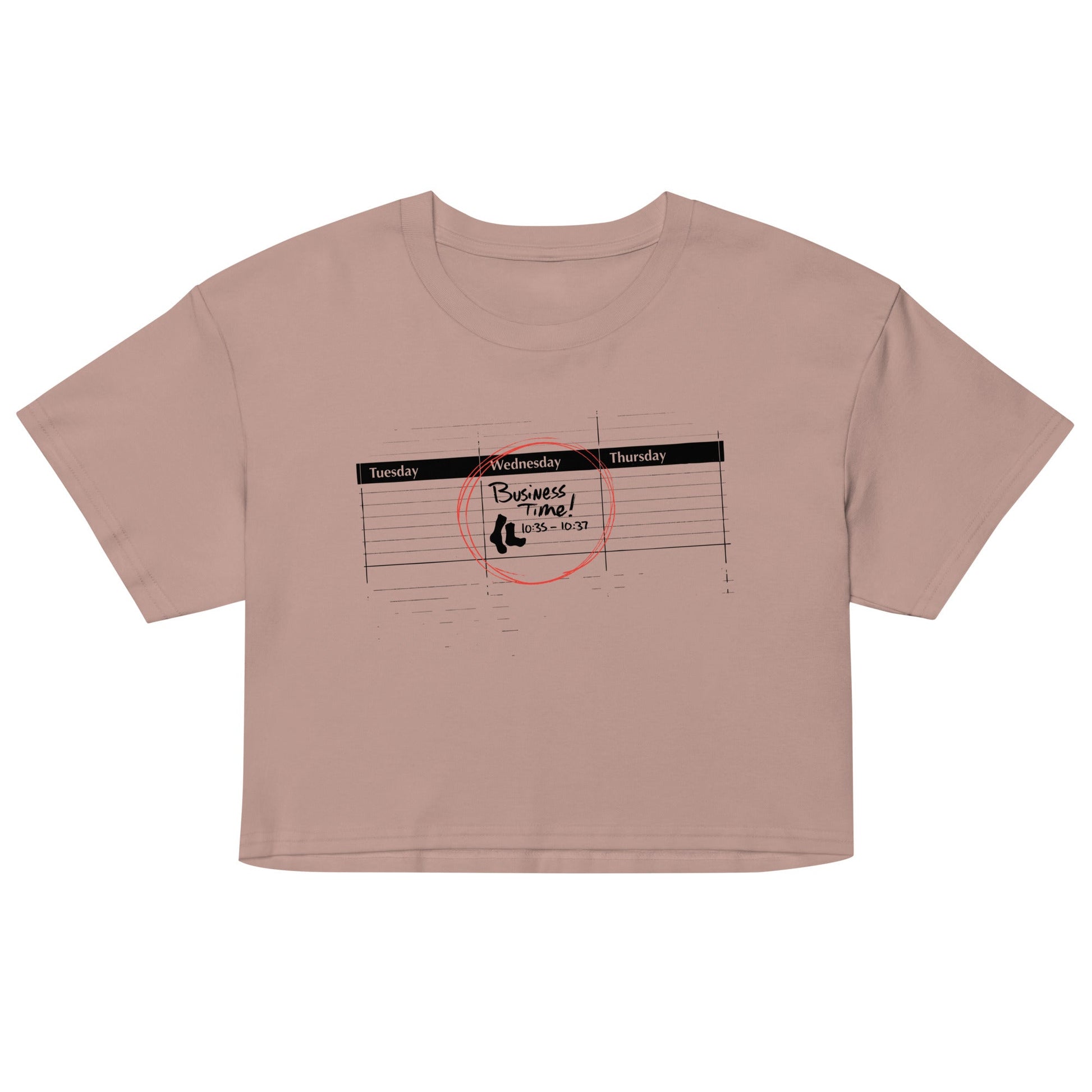 It's Business Time Women's Crop Tee
