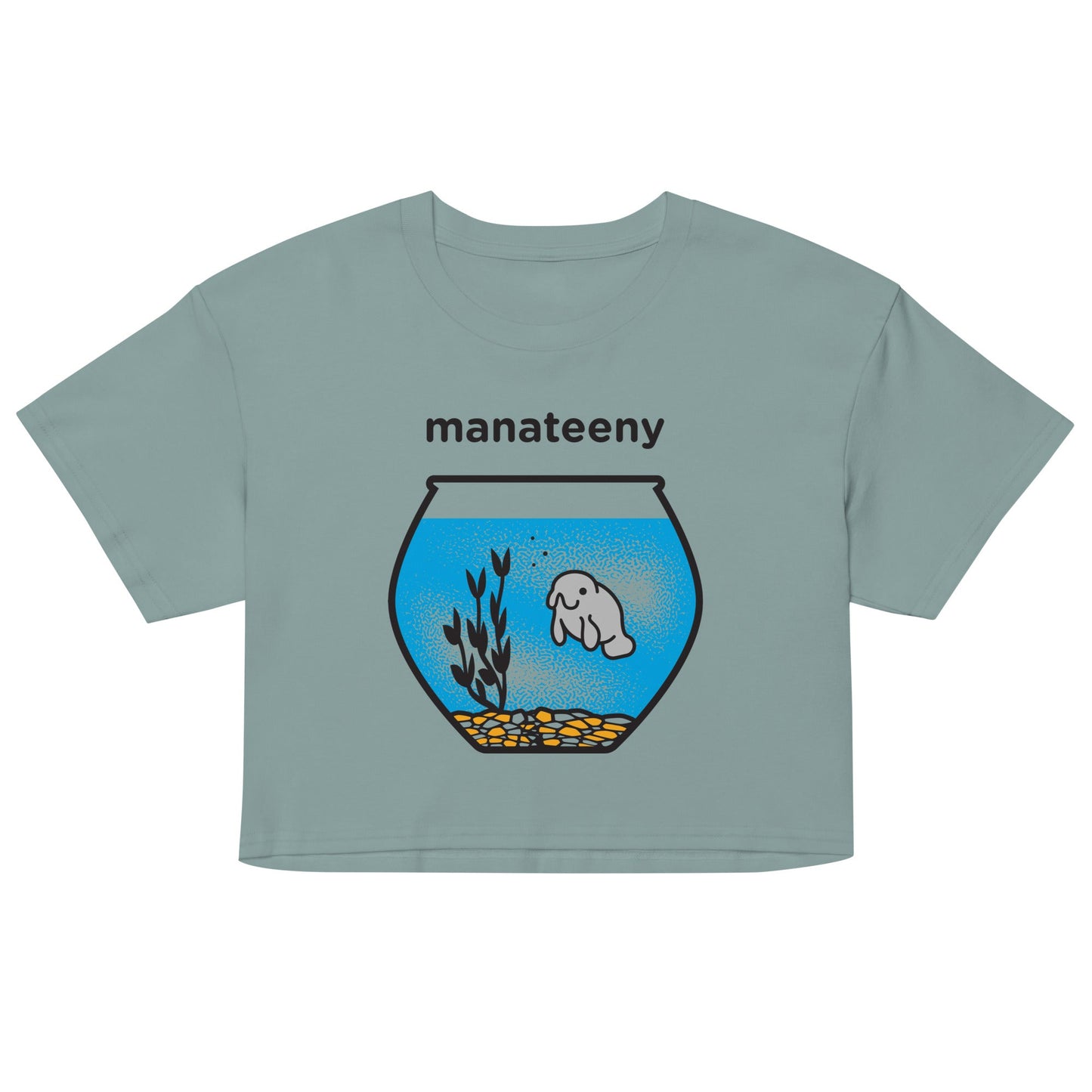 Manateeny Women's Crop Tee