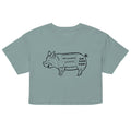 Tasty Pig Cuts Women's Crop Tee