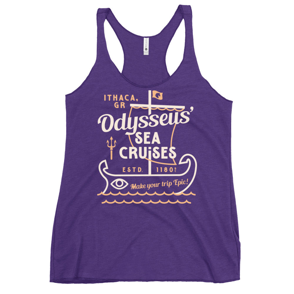 Odysseus Sea Cruises Women's Racerback Tank