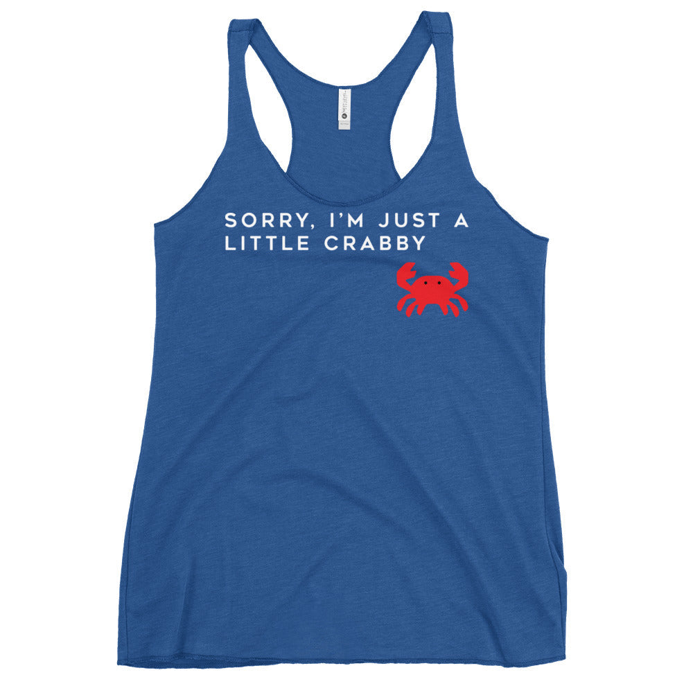 Sorry, I'm Just A Little Crabby Women's Racerback Tank