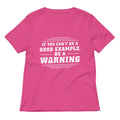 Be A Warning Women's V-Neck Tee
