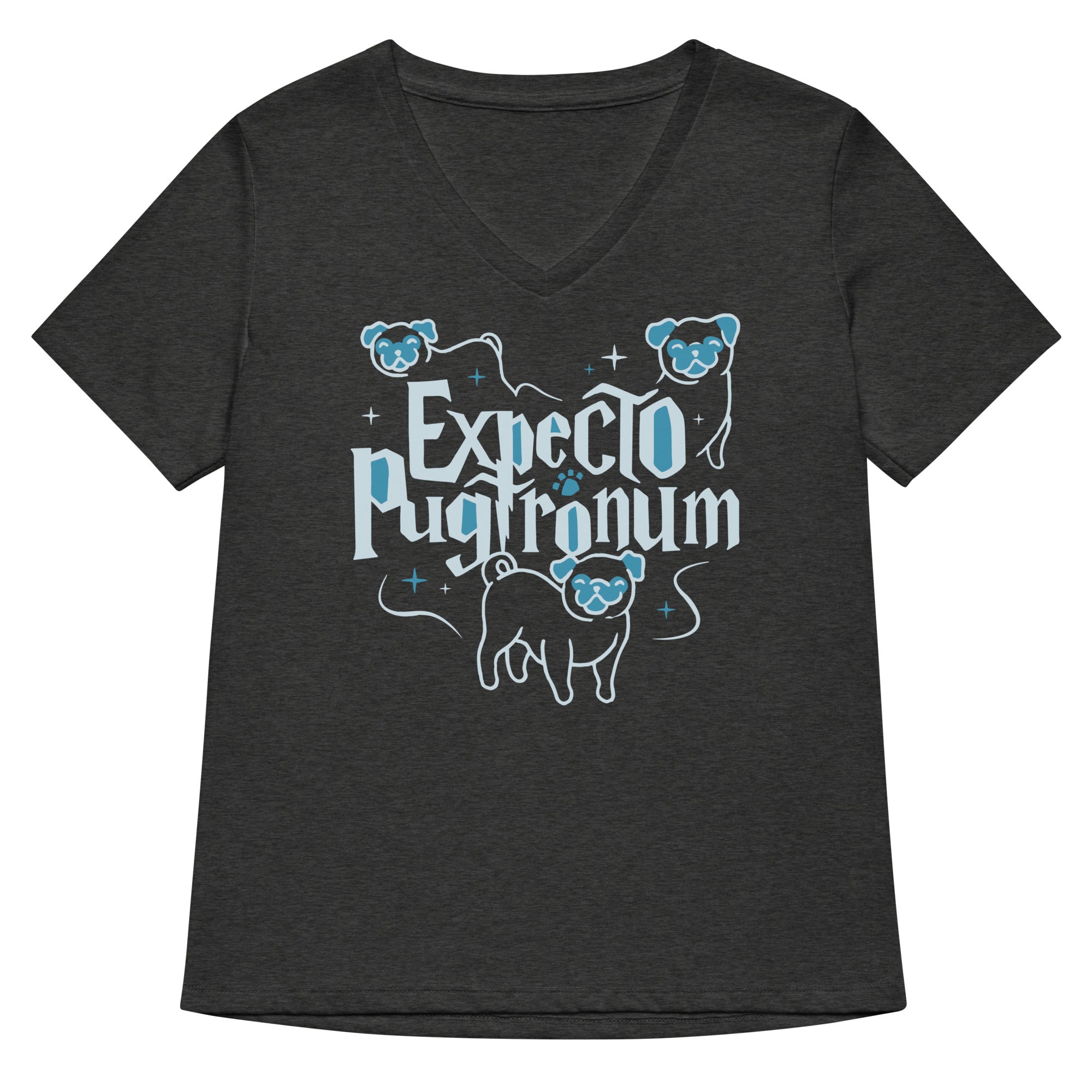 Expecto Pugtronum Women's V-Neck Tee