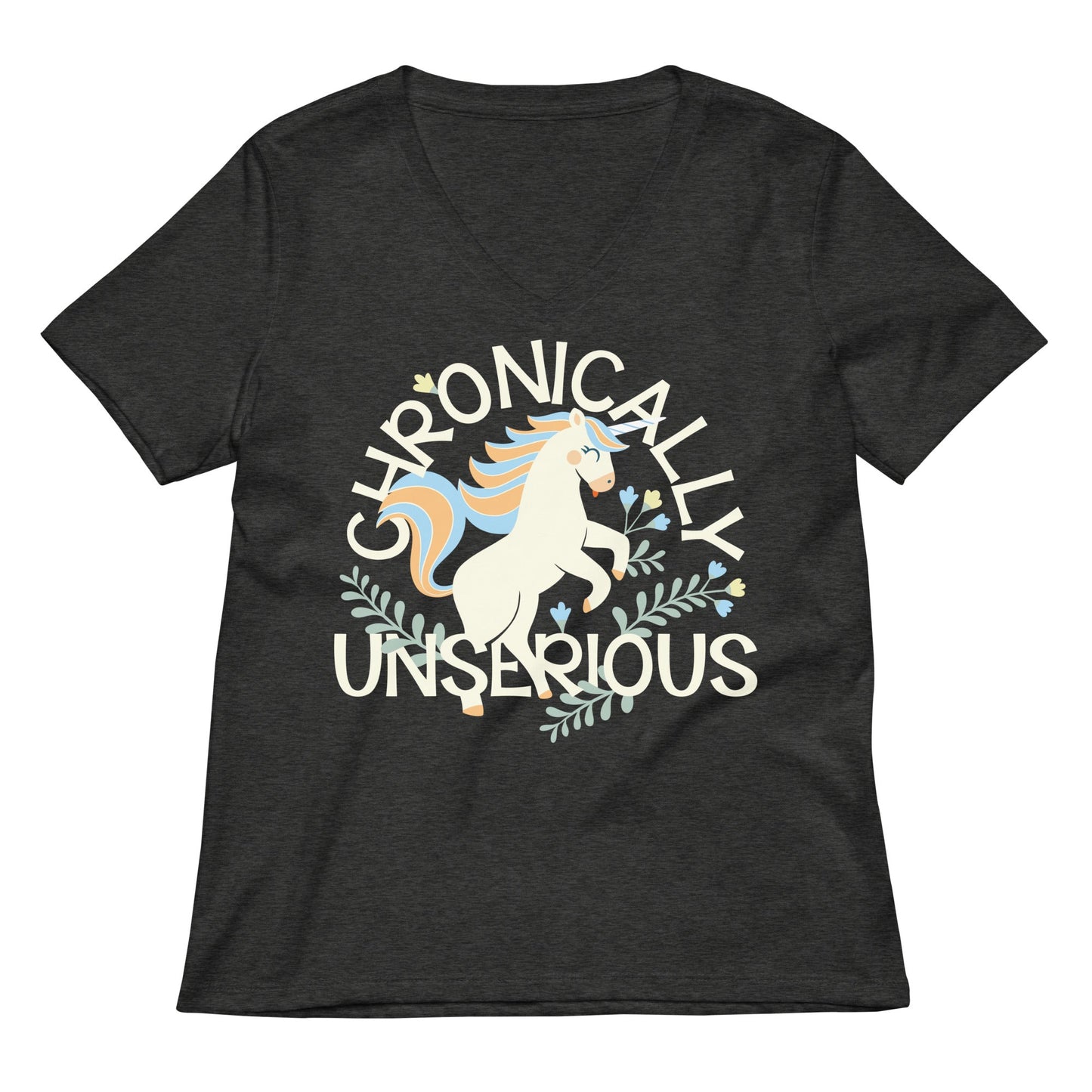 Chronically Unserious Women's V-Neck Tee