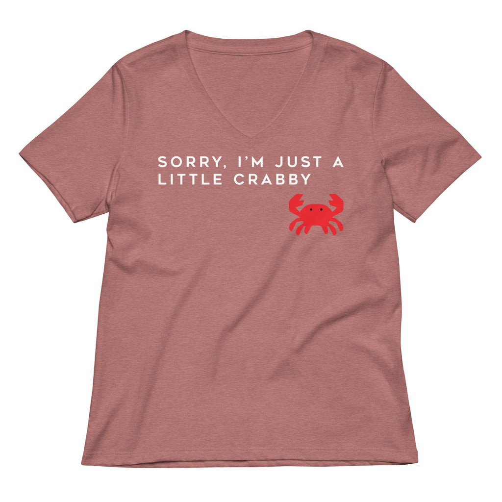 Sorry, I'm Just A Little Crabby Women's V-Neck Tee