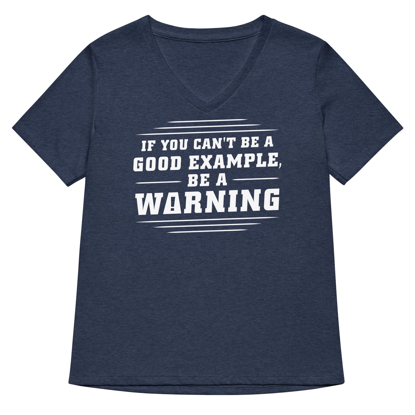 Be A Warning Women's V-Neck Tee