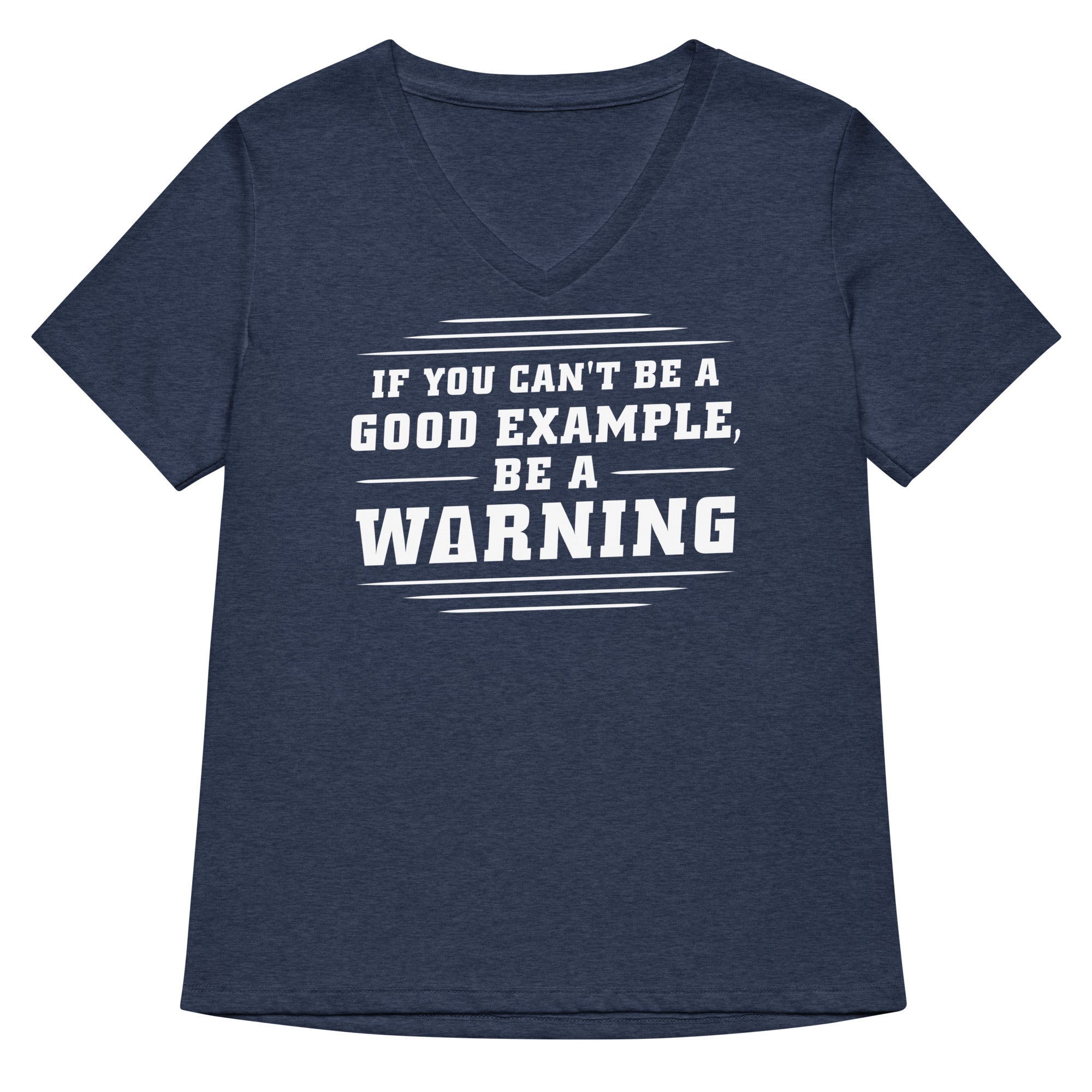 Be A Warning Women's V-Neck Tee